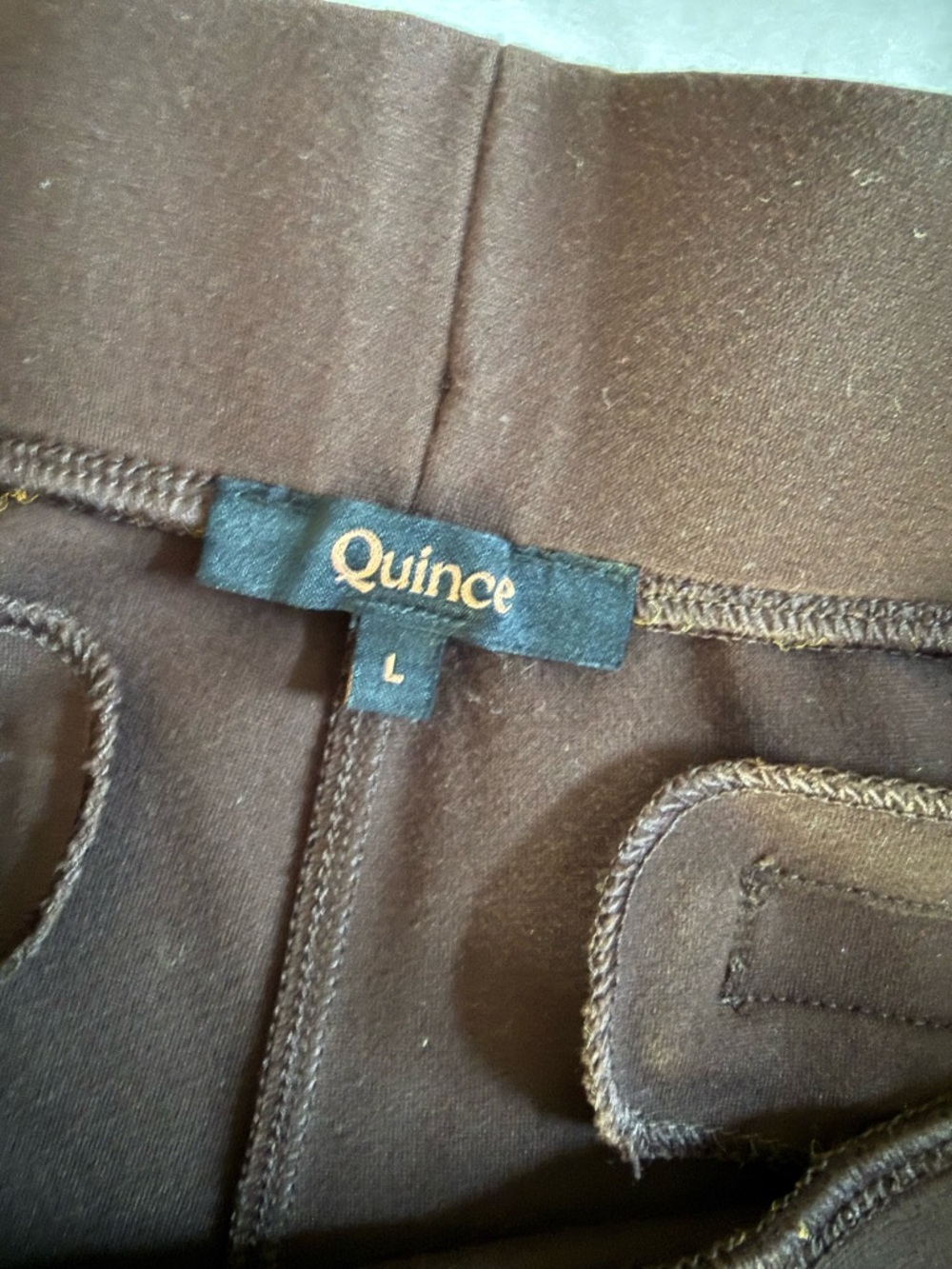 Wide Leg Cropped Quince Pants in Deep Brown Espresso - Picture 5 of 7